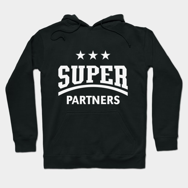 Super Partners (White) Hoodie by MrFaulbaum